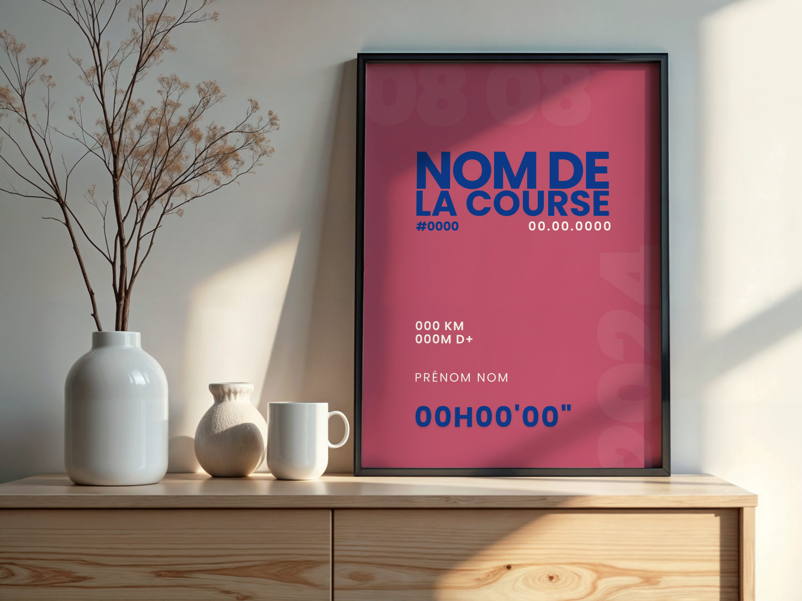 Affiche de sport personnalisée finisher