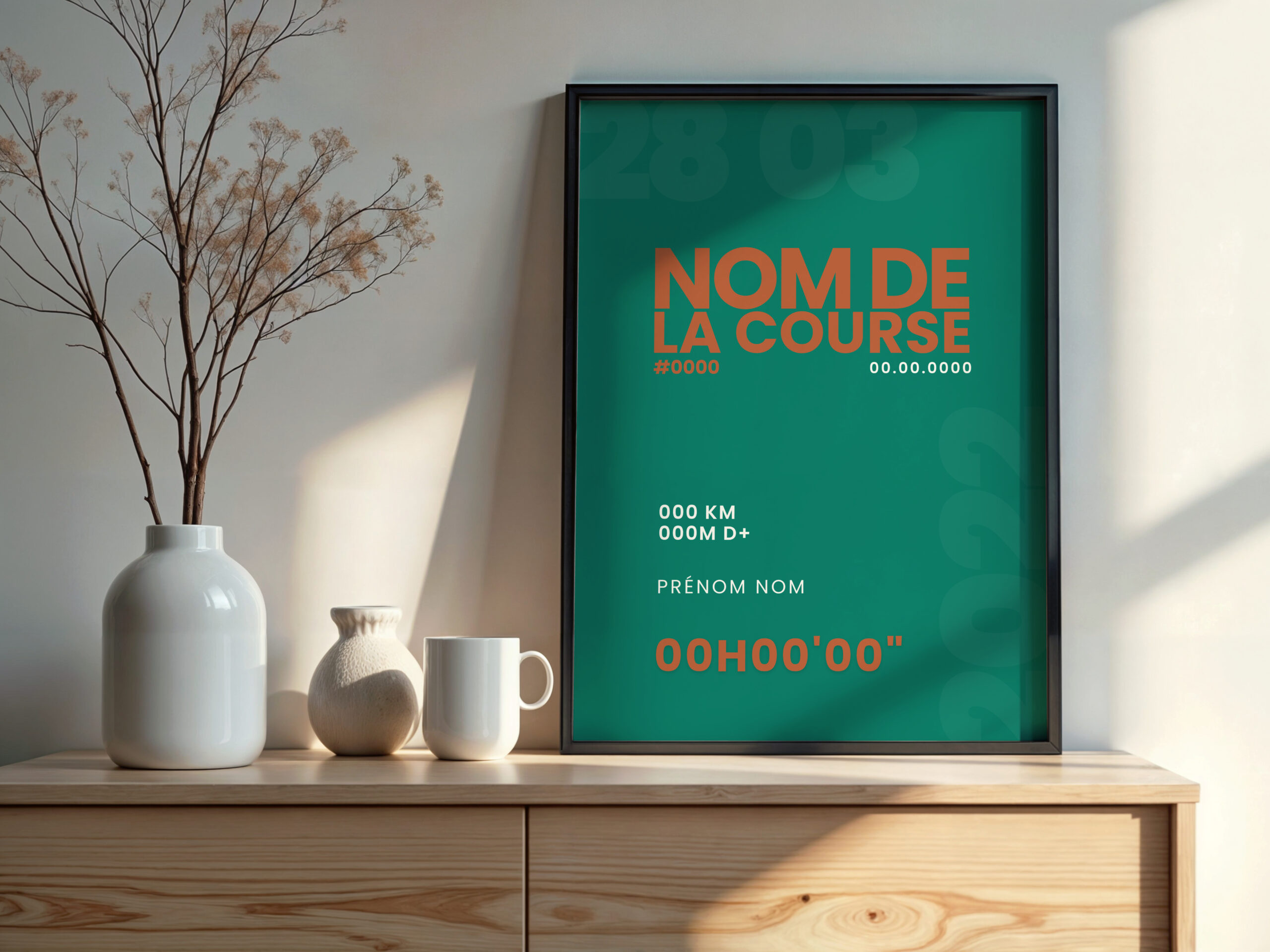 Poster personnalisée sport décoration