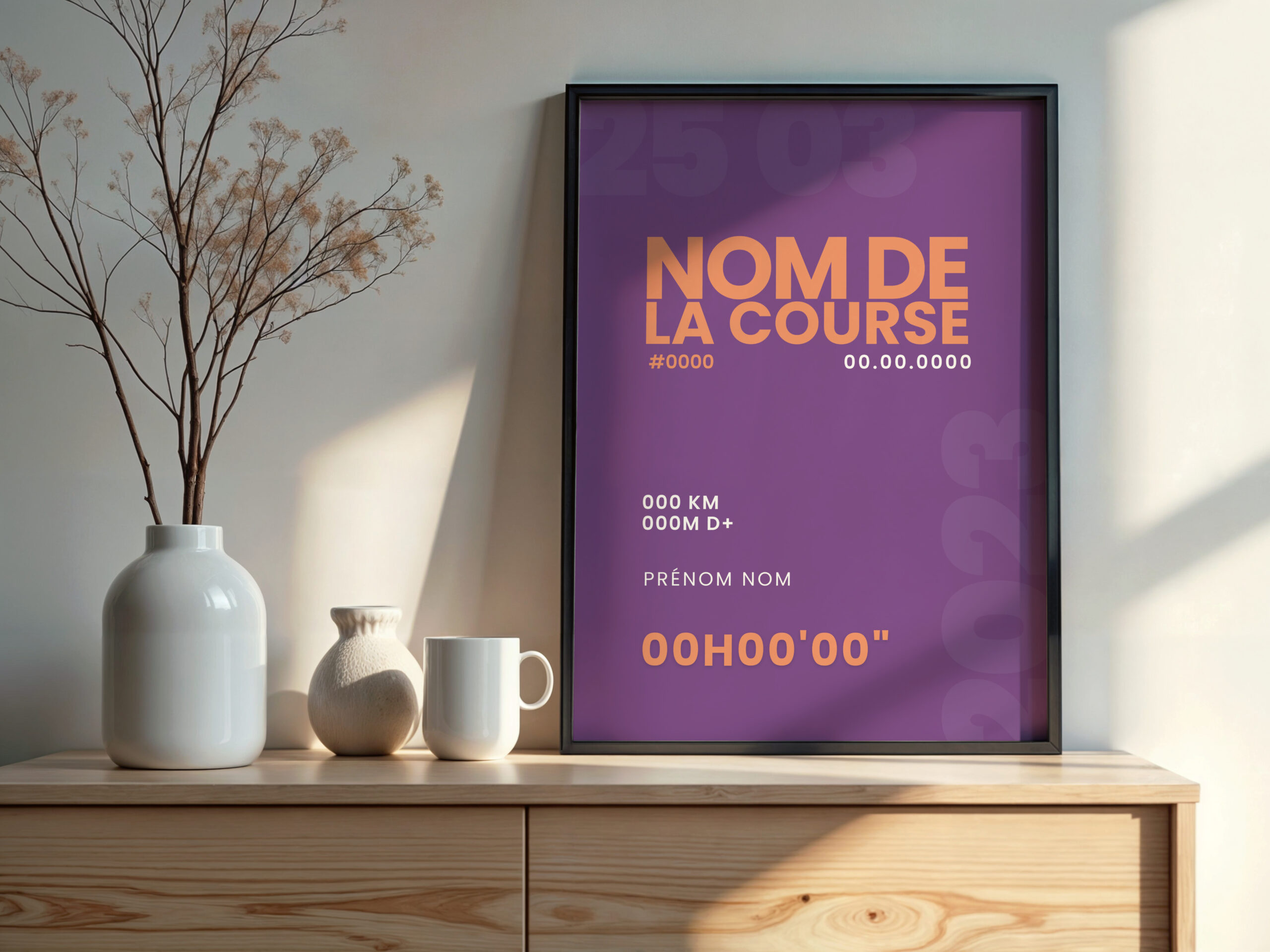 Poster personnalisée sport décoration