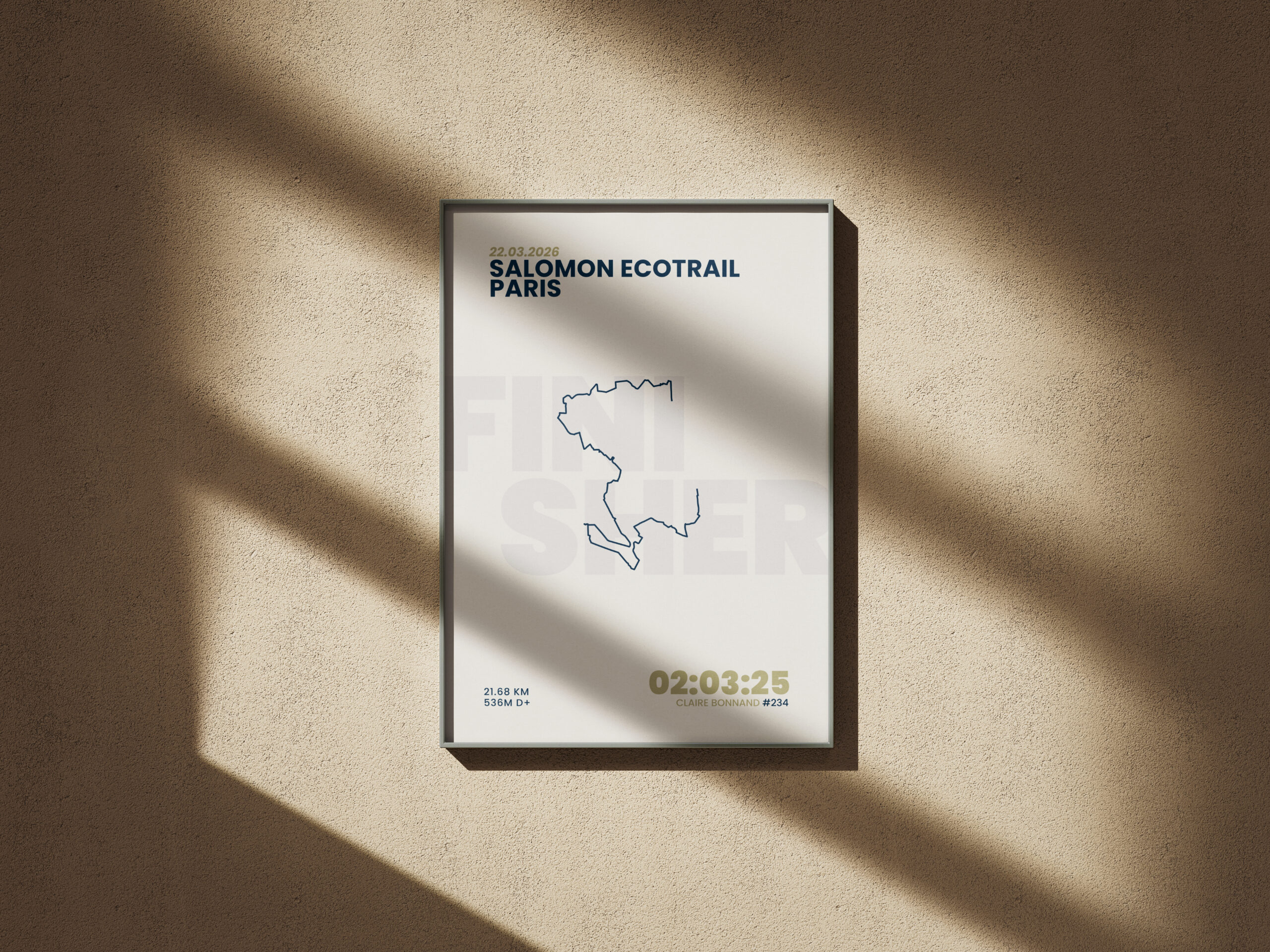 Affiche sport personnalisée Atelier du Finisher