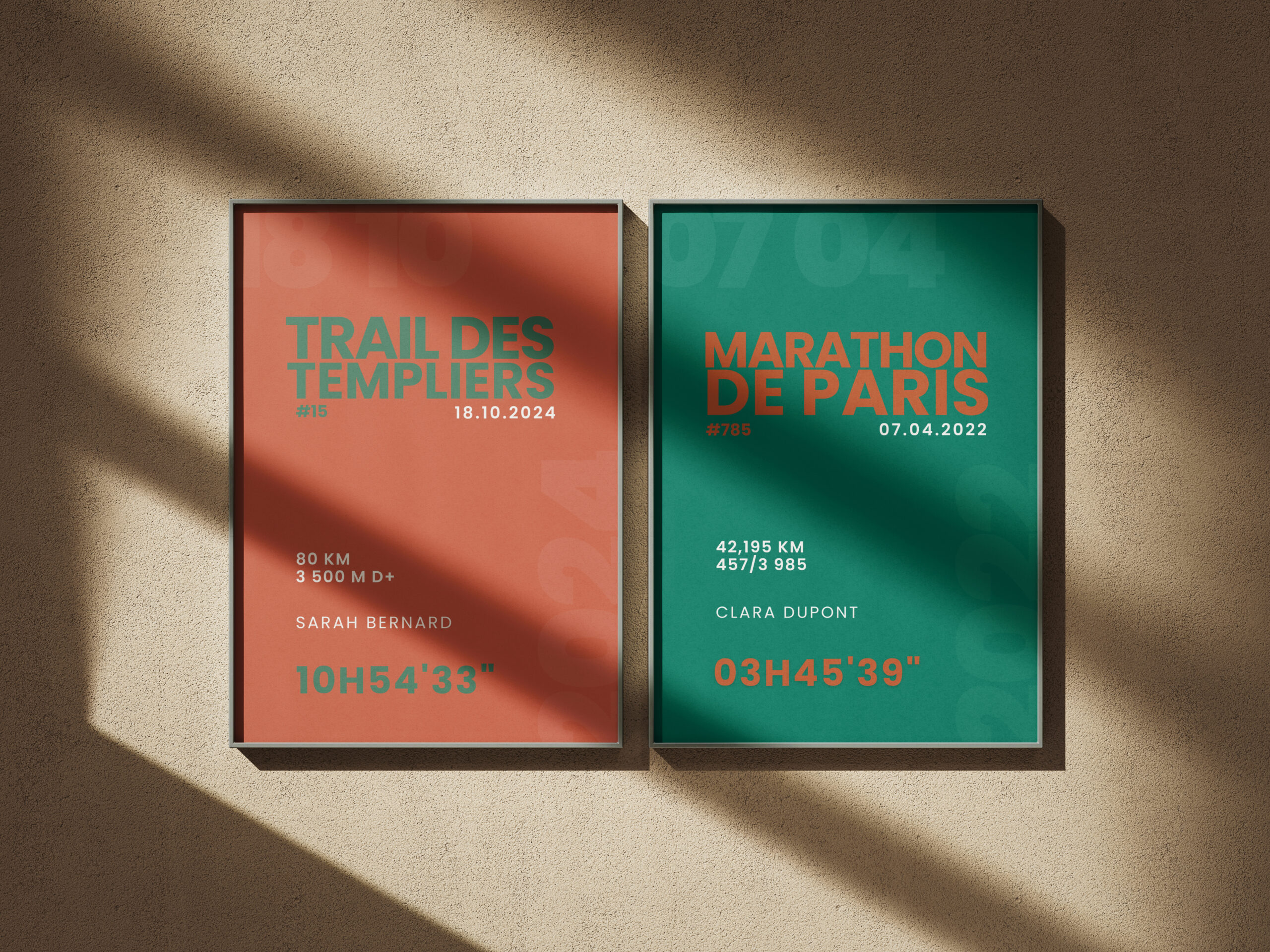 Affiche personnalisée sport décoration cadre