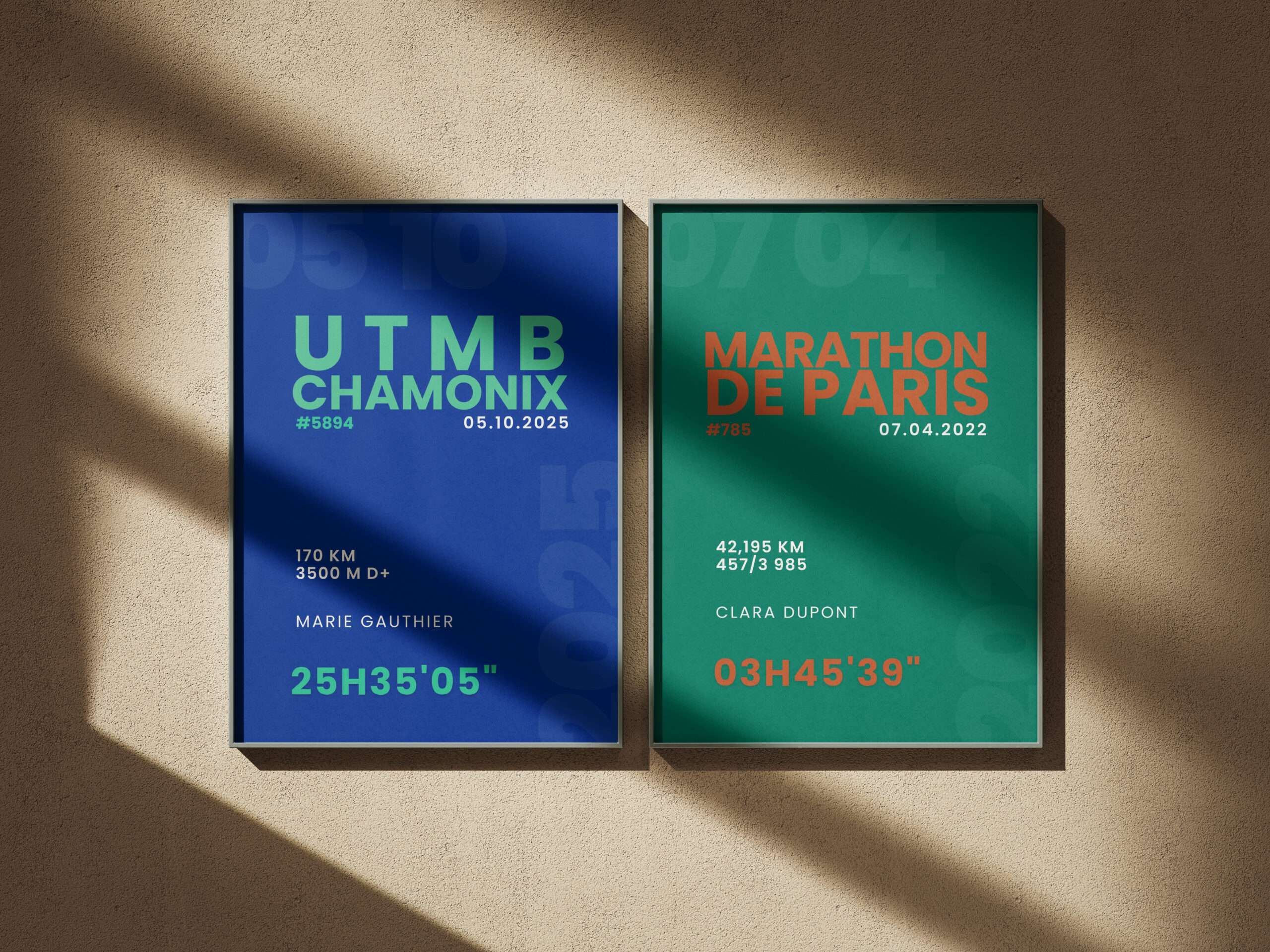 Affiche personnalisée sport décoration cadre